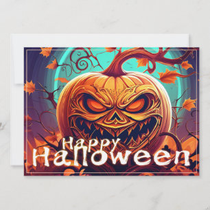 Abóbora de Halloween Galho Torcido Ornado