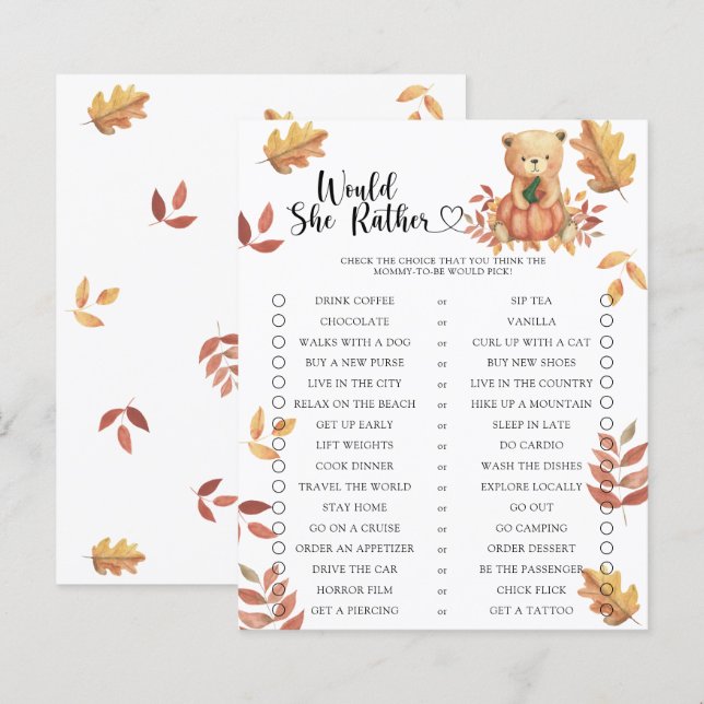 Abóbora/Ela Preferencialmente Jogo de Chá de frald (Frente/Verso)