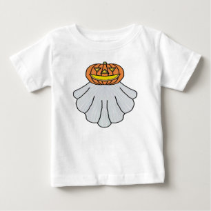 Abóbora Fantasma (branco) - Camiseta de Bebê