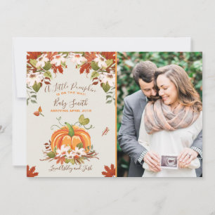 Abóbora Gravidez Anúncio outono Queda Bebê