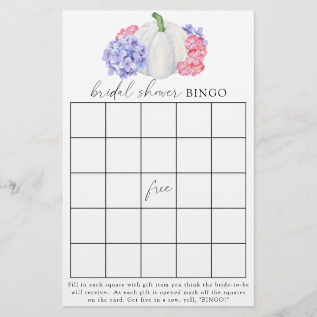 Abóbora - Jogo do bingo Chá de panela (Frente)