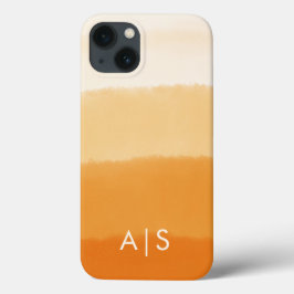 Abóbora Laranja Ombre com Iniciais Monogramadas El