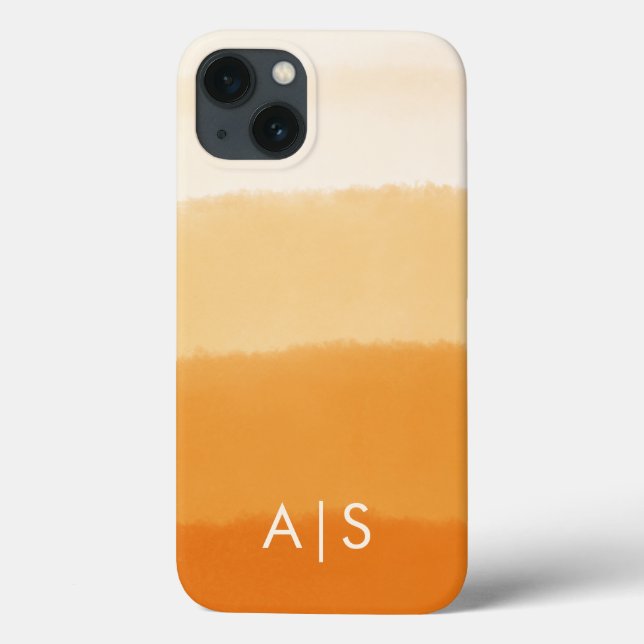 Abóbora Laranja Ombre com Iniciais Monogramadas El (Verso)