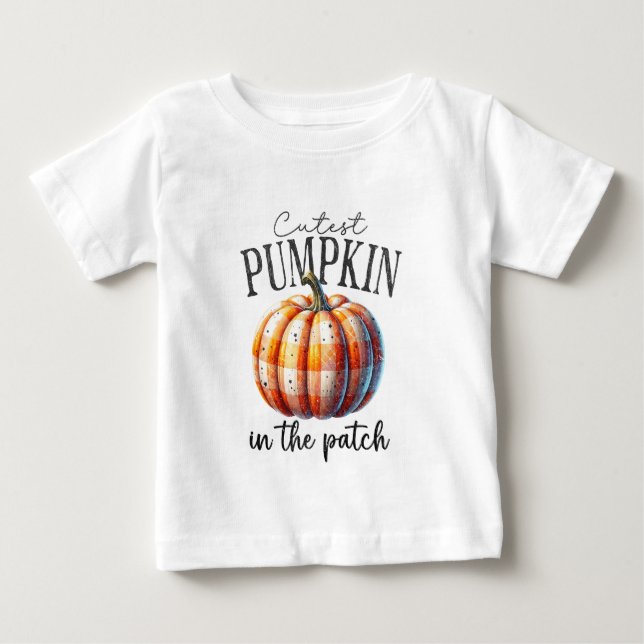 Abóbora Mais Fofa Do Canto - Camiseta De Outono (Frente)