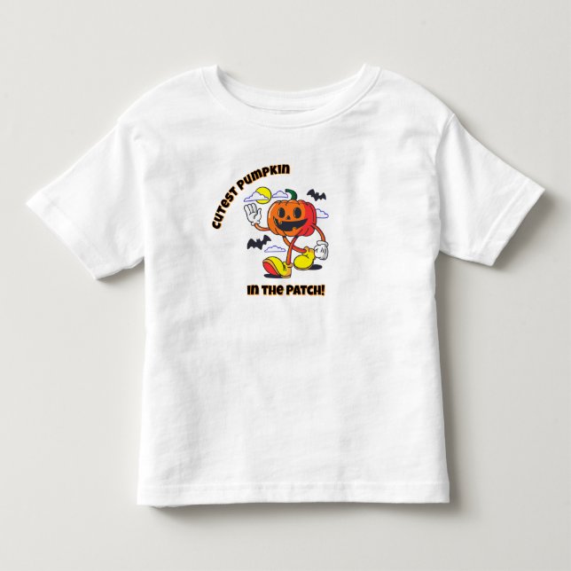 Abóbora Mais Fofa do Pomar! Camiseta de Halloween (Frente)