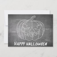 Abóbora para Halloween 3 visual de lousa