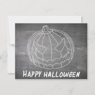 Abóbora para o Halloween 6 visual de lousa