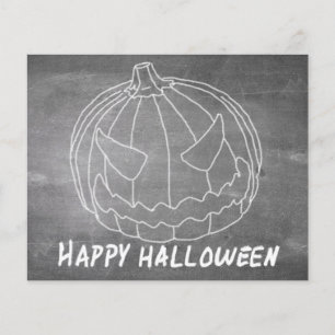 Abóbora para o Halloween 6 visual de lousa