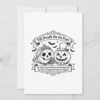 Abóboras de Halloween de Casamento Até que a Morte