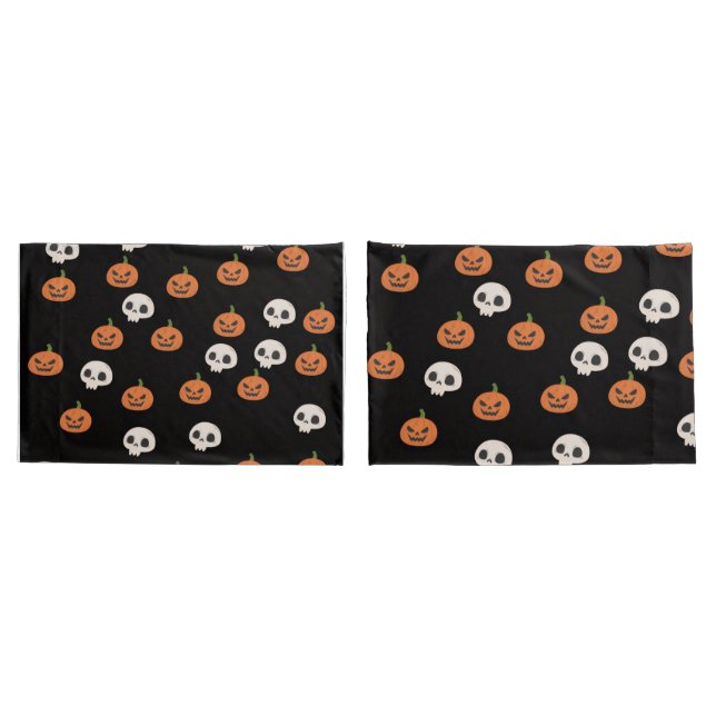 Abóboras e Crânios de Halloween (Verso - conjunto)