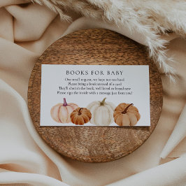 Abóboras Livros para Bebê cartão de inserção
