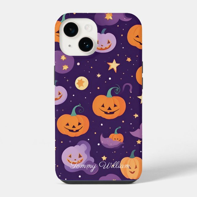Abóboras Sorridentes Fofas Para o Halloween (Verso)