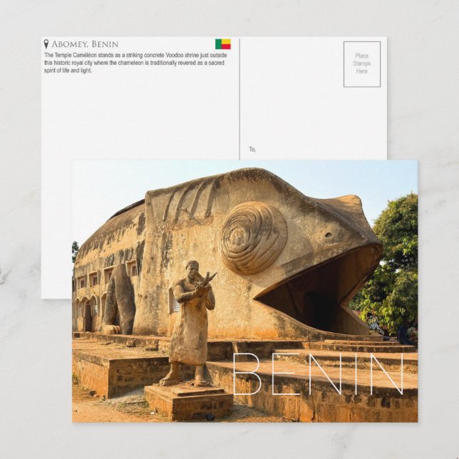Abomey, Benim Cartão Postal de Viagem (Frente/Verso)
