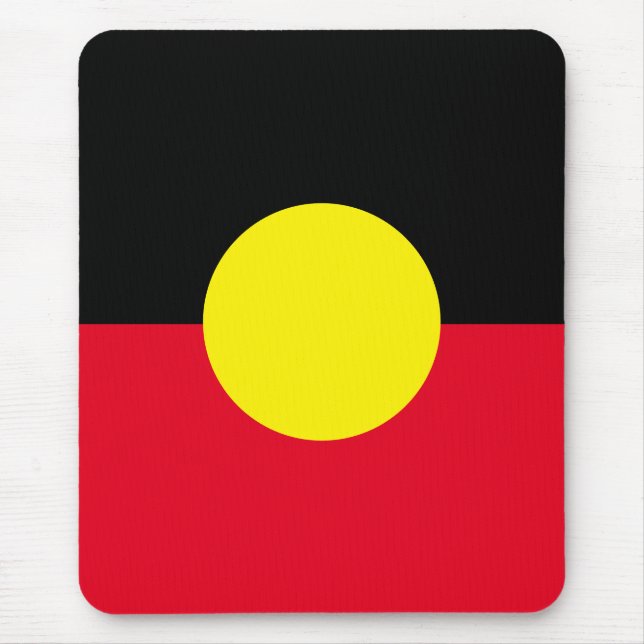 Aboriginal flag mouse pad (Frente)