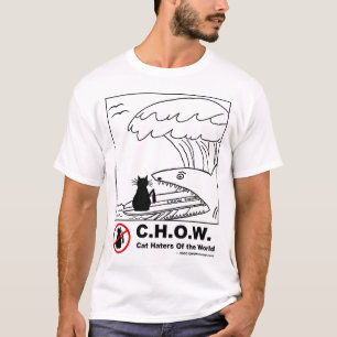 Aborrecedores do gato que surfam o t-shirt