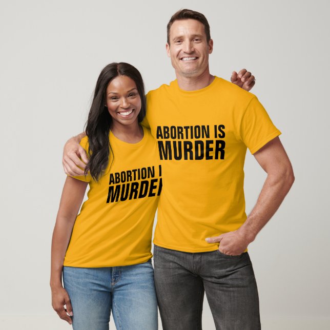 ABORTO É ASSASSINATO, T-shirts PRÉ-Vida (Unissex)