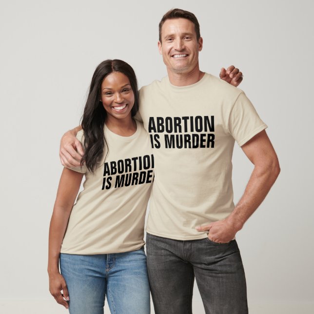 ABORTO É ASSASSINATO, T-shirts PRO-LIFE (Unissex)