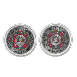 Abotoaduras Clan Donnachaidh | Robertson Crest & Tartan Knot