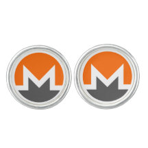 Os botão de punho de Monero, prateiam chapeado