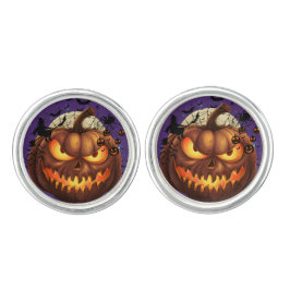 Abotoaduras Spookeen Pumpkin Silver Pocket Watch 🎃