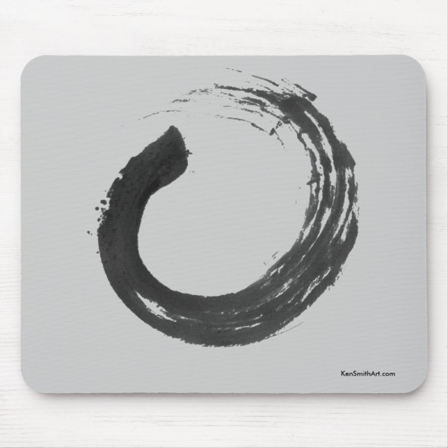 Abra o zen Mousepad de Enso do círculo (Frente)