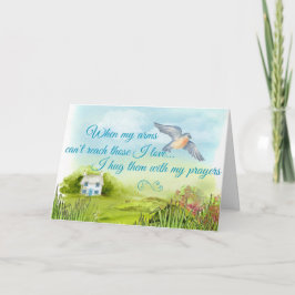 Abraçando Você Com Meu Cartão De Oração