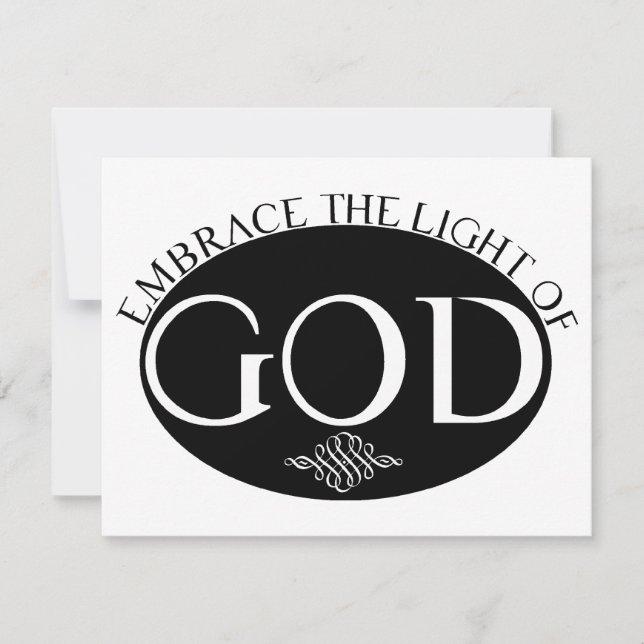 Abraçar a Luz de Deus (Frente)