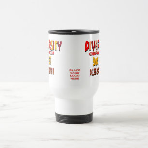 Abraçar Caneca de viagem Branca da Diversidade