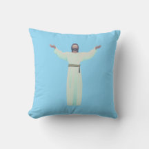 Abraçar Jesus - Almofada em Azul Claro