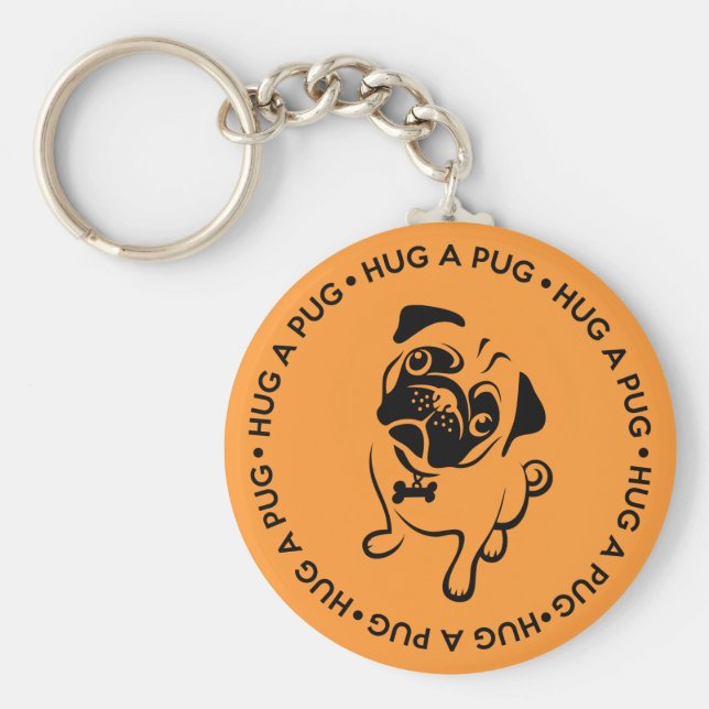 Abraçar um Chaveiro de botão (Frente)