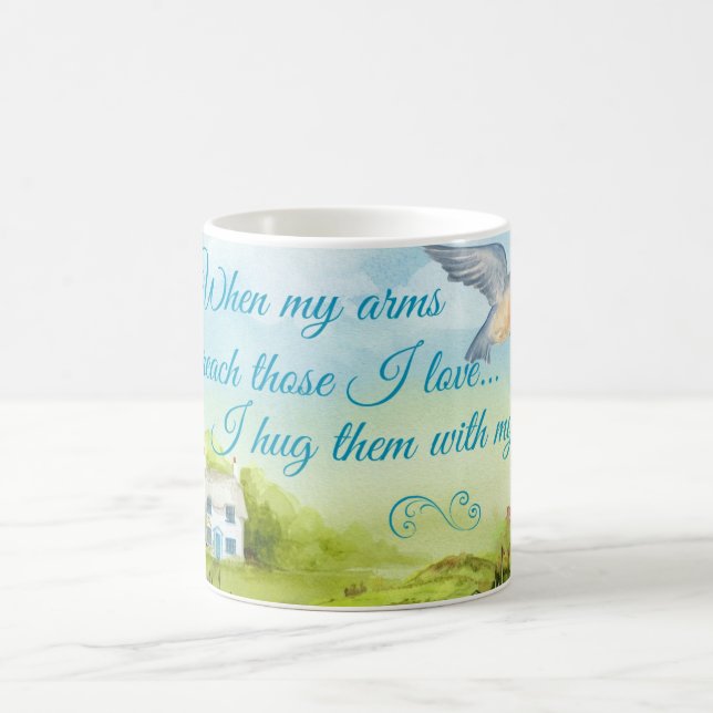 Abrace com minhas orações a caneca da campainha de (Centro)