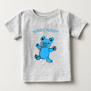 abraço, abraço, t-shirt bebê urso de pelúcia