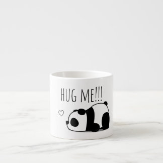 "Abraço" Caneca de Café de Cerâmica de Panda Minim