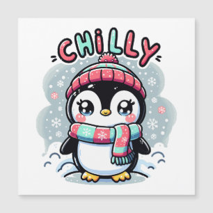 Abraço da Cachecol de Neve do Pinguim Gelado