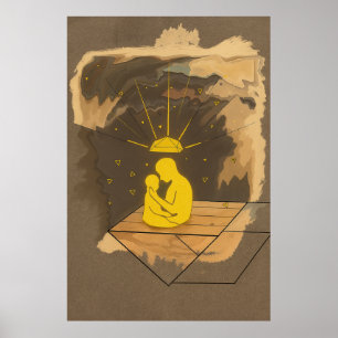 Abraço do Céu – Poster Memorial Personalizado