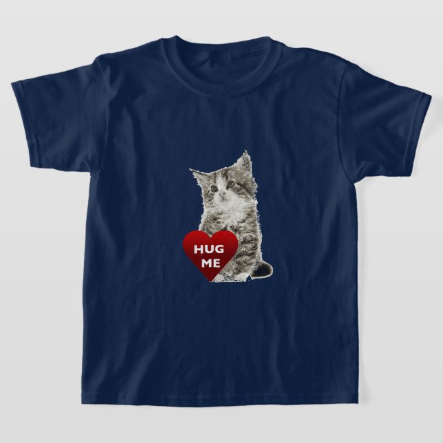 Abraço-me - Camisa Básica Para Meninas (Postura )