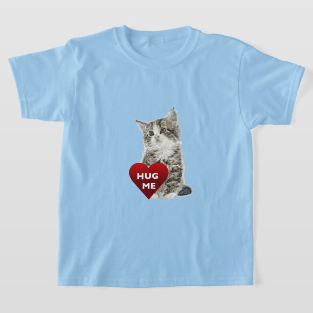 Abraço-me - Camisa Básica Para Meninas (Postura )