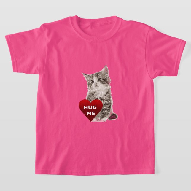 Abraço-me - Camisa Básica Para Meninas (Postura )