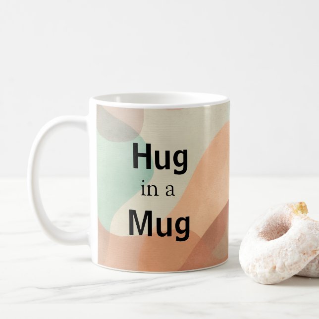 Abraço numa caneca de café (Com Donut)