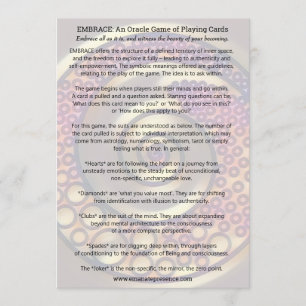 ABRAÇO: um jogo de Oracle de cartões de jogo