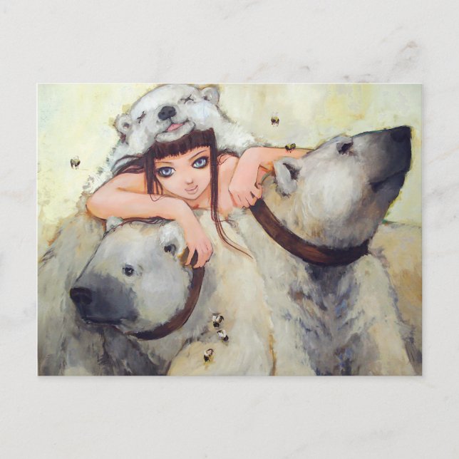 Abraços de um cartão postal de quem gosta de poder (Frente)