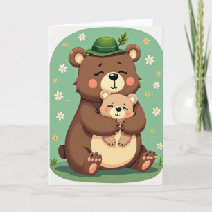 Abraços de Urso Um Cartão de Família Aconchegante