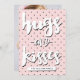 Abraços e beijos | Cartão com fotos Dia de os namo (Frente/Verso)