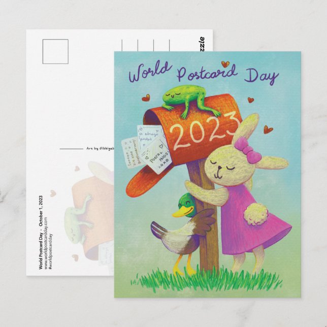 Abraços Postais (Dia Mundial do Cartão Postal 2023 (Frente/Verso)
