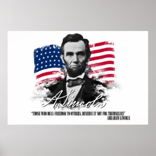 Abraham Lincoln aqueles que negam o poster da