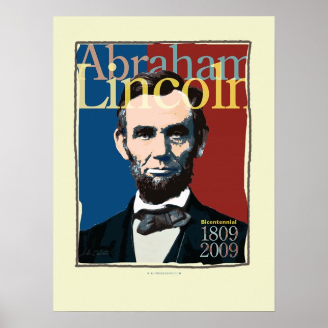 Abraham Lincoln Bicentennial Poster (Frente)