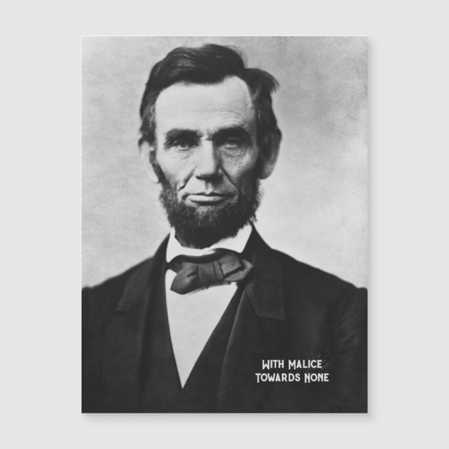 Abraham Lincoln - Com Malice em direção a nenhum í (Frente)