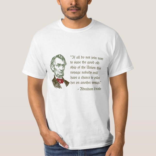Abraham Lincoln no t-shirt da liberdade (Frente)