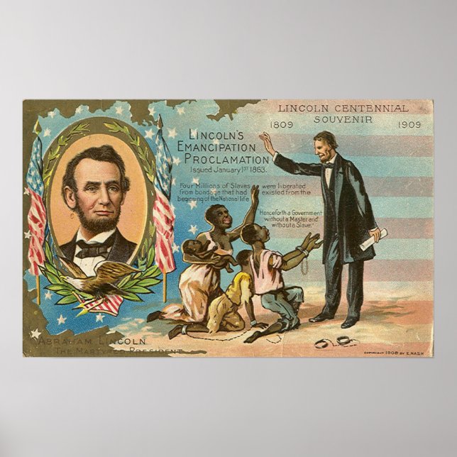 Abraham Lincoln Poster vintage (Frente)
