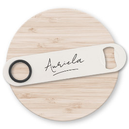 Abridor De Garrafa Bar Key Nome de assinatura simples do Na moda moderno mono